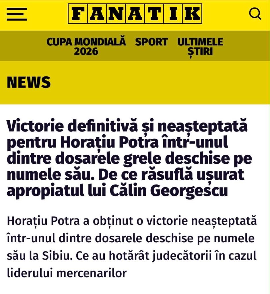 Captura foto a deciziei Tribunalului Sibiu, publicata in presa.
